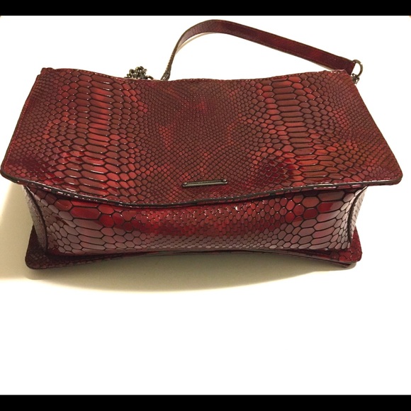 Rebecca Minkoff Bordeaux Croc Jumbo Crossbody - Picture 5 of 9